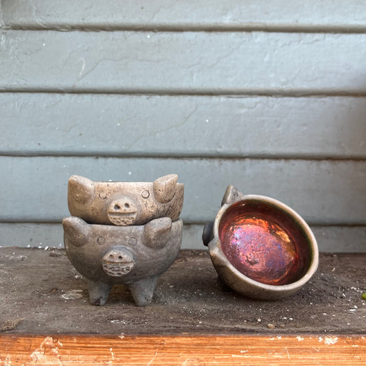 Pig Salsero Miniature Bowl by Ana Martinez