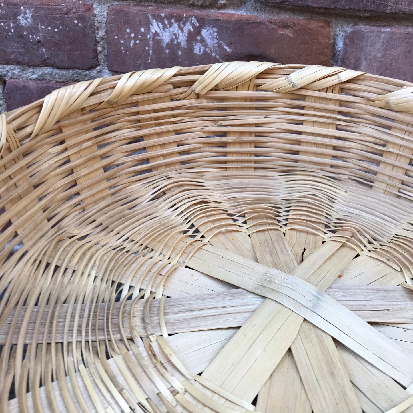Dried River Reed Carrizo Basket with Handle