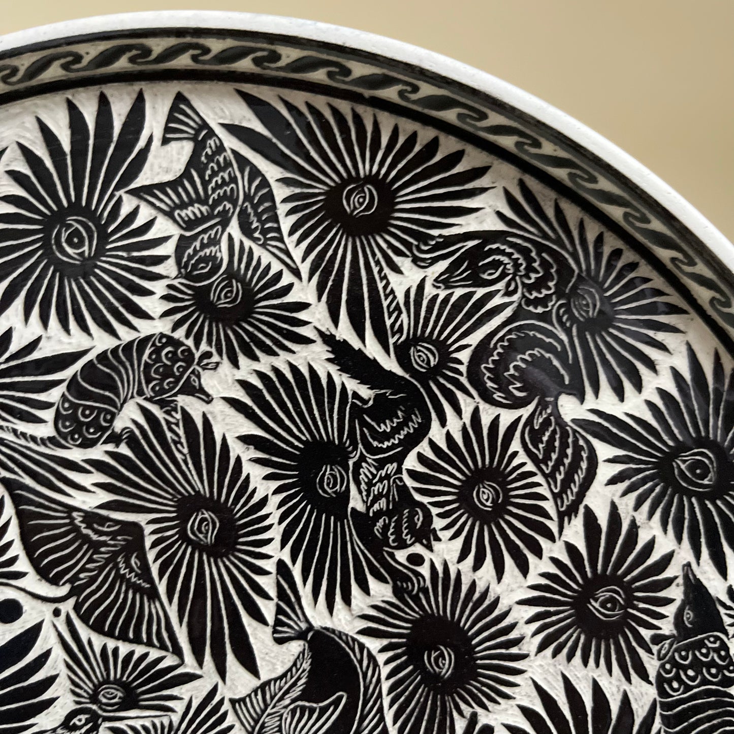 Mixteca Ceramic Plate by Juan Rodriguez